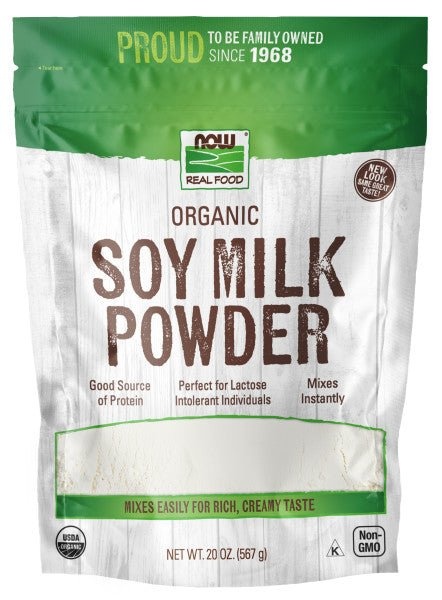 NOW Real Food Organic Soy Milk Powder - 20 Oz