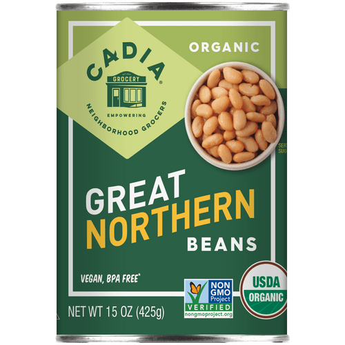 Organic Great Northern Beans - Cadia 15 Oz Can
