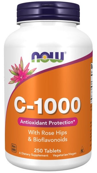 Vitamin C 1000Mg - 250 Tabs: Boost Your Immune System with Now