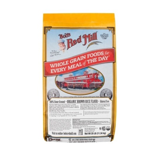 Brown Rice Flour, Organic, Gluten-Free, Bob's Red Mill - 25 Lb
