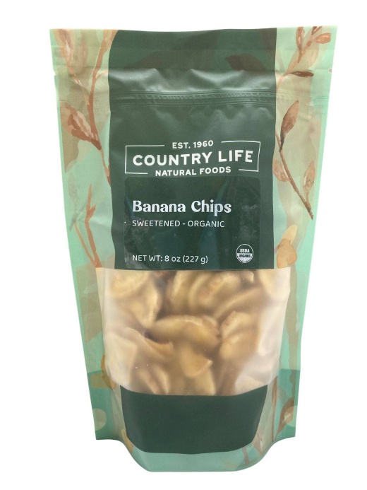 Organic Banana Chips, Sweetened - A Deliciously Crunchy Snack