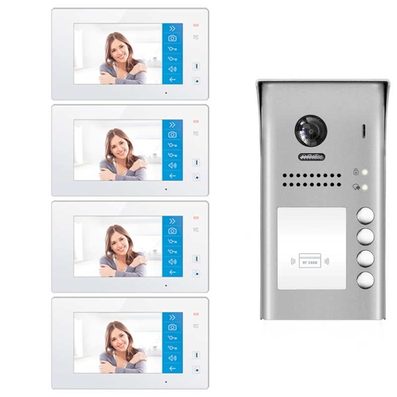Buy 2Wire Intercom System for Building Online | 4 Apartment WiFi Video ...