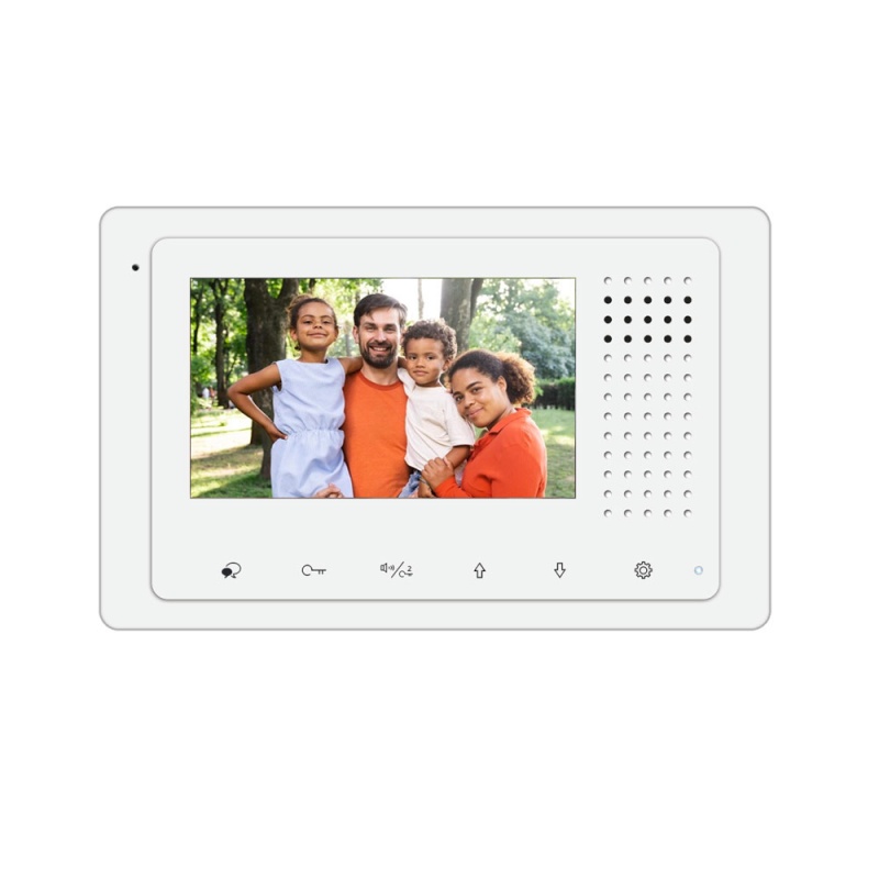 Video Intercom System, Dk43321s/Id - 1 Apartment With 2 Color - 4.3 Inch Monitor, 2 Wire Audio/ Video Doorbell Intercom System Entry Kit