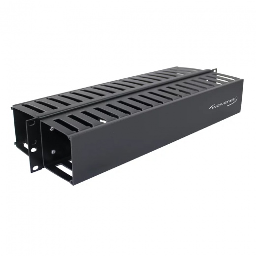 Wavenet 2U Double-Sided Finger Duct Cable Manager Panel