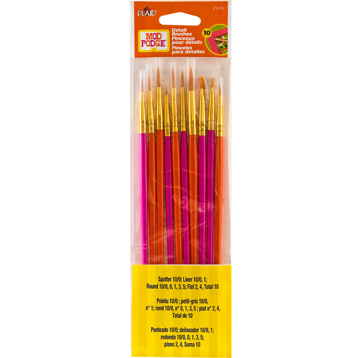 Mod Podge Brush Set 10/Pkg