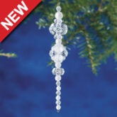 Beadery Holiday Ornament Kit Ice & Pearl Icicle
