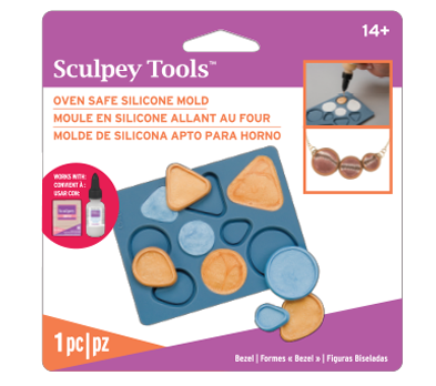 Sculpey Silicone Bakeable Mold, Bezel Shapes