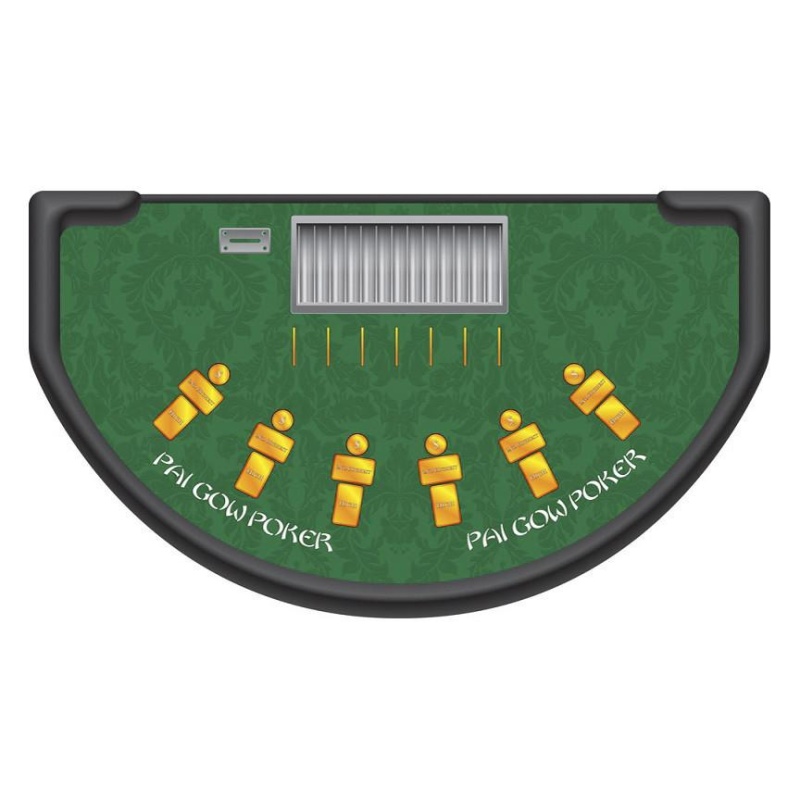 Monaco - Pai Gow Poker Table Layout - Green