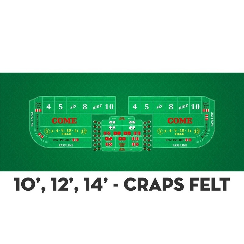 Classic Craps Layout - Green