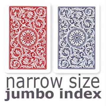 Copag 1546 Red & Blue Narrow - Jumbo Index Playing Cards