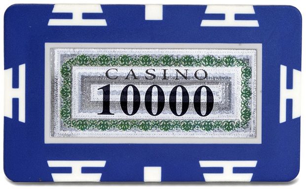 European Style Rectangular 32G Holographic Poker Plaques (Each) 10000