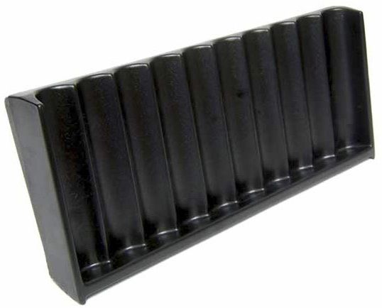 Vertical Abs Black Craps Chip Tray (10 Row / 500 Chip)