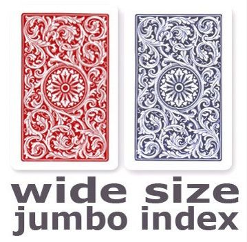 Copag 1546 Red & Blue Wide - Jumbo Index Playing Cards
