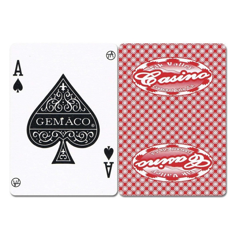 Elk Valley New Uncancelled Casino Playing Cards Red