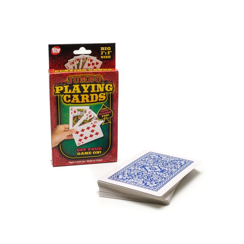 3 X 5 Jumbo Plastic Coated Playing Cards