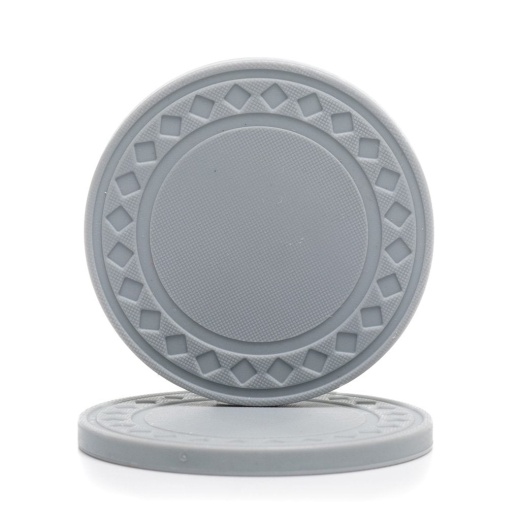 8 Gram Super Diamond Poker Chips (25/Pkg) Grey