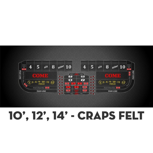 Classic Craps Layout - Black