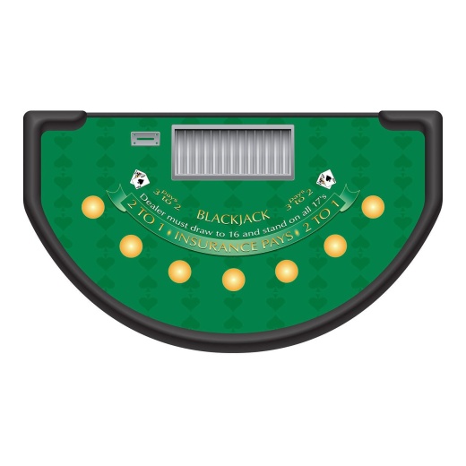 Spade Design Blackjack Layout - Green