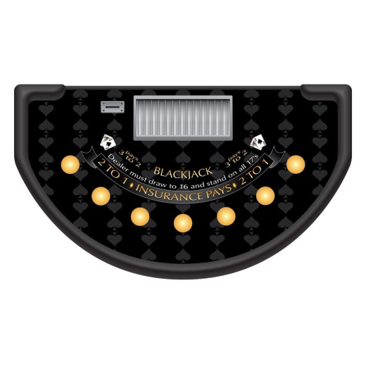 Spade Design Blackjack Layout - Black