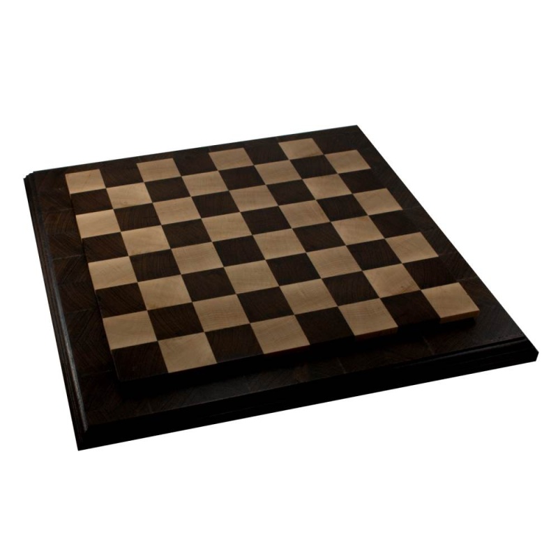 17.5" Interchange Ogee Wengue Frame Chess Board With 1.75" Squares