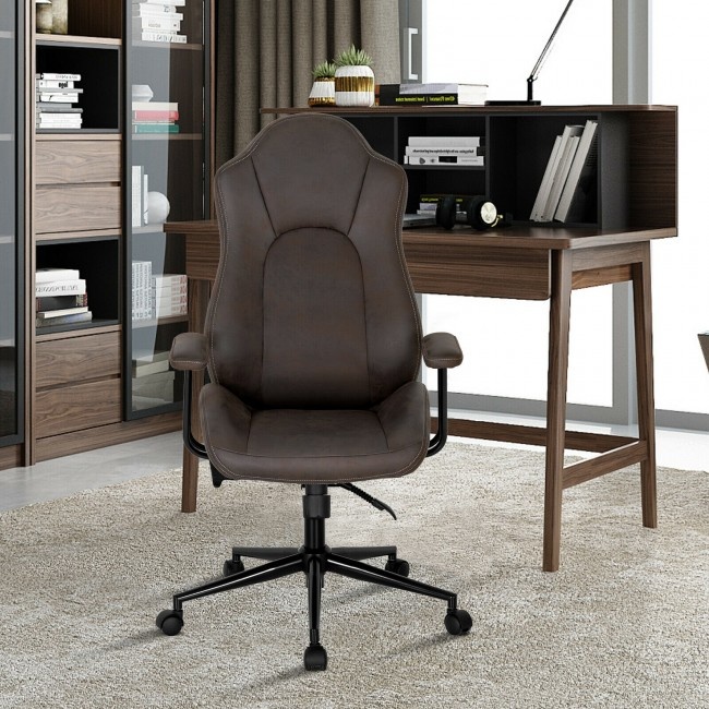 High Adjustable Back Executive Office Chair With Armrest