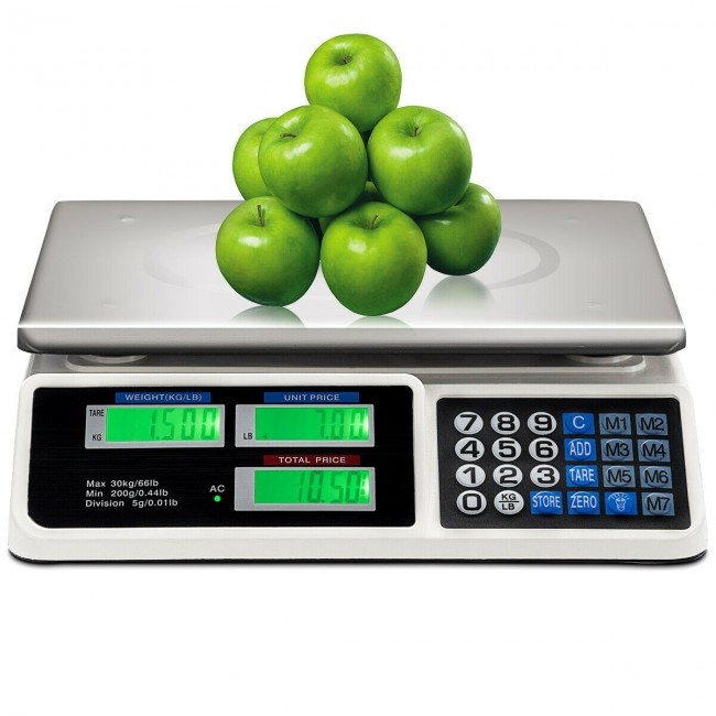 66 Lbs Digital Weight Food Count Scale For Commercial