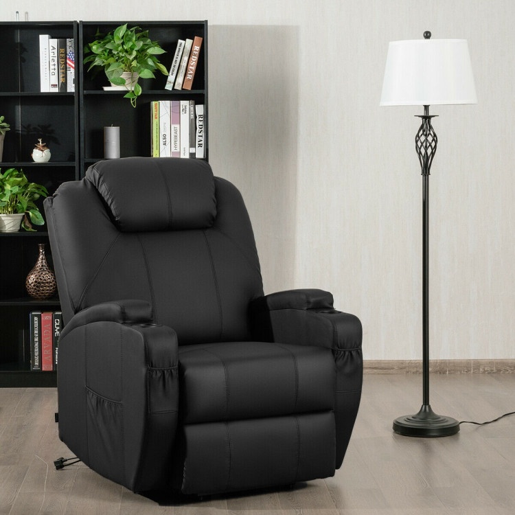Power Lift Recliner Chair With Massage And Heat For Elderly With Remote Control