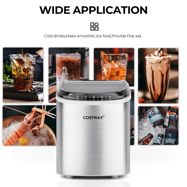 2.2 L Portable Ice Cube Maker With Bullet-Shaped Ice Cube