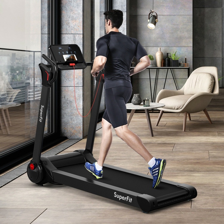 2.25 Hp Electric Motorized Folding Treadmill With Led Display