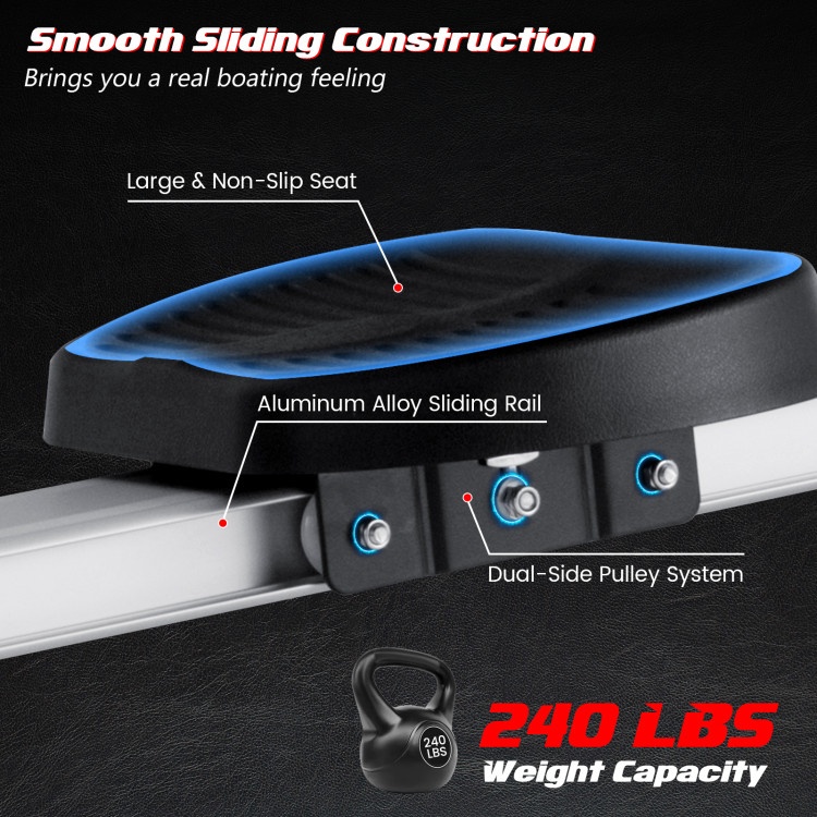 Adjustable Oxygen Resistance Of Folding Magnetic Rowing