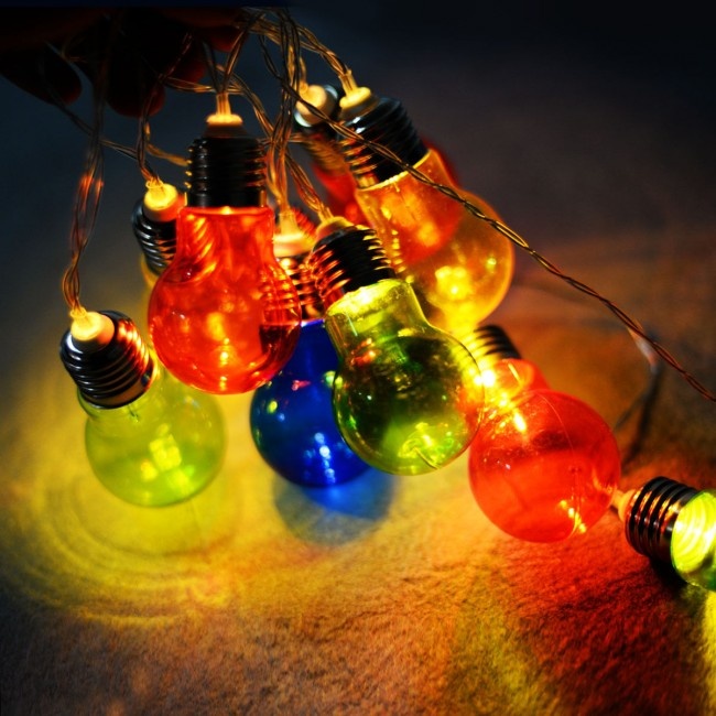 Christmas Colorful Decor Led String Ball Lights Size: 20 Ft