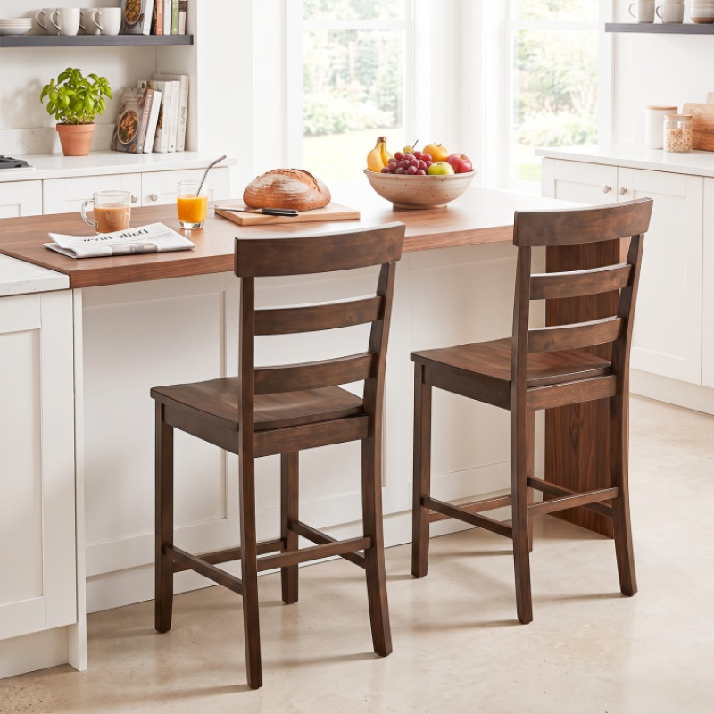 Set of 2 Counter Height Bar Stools