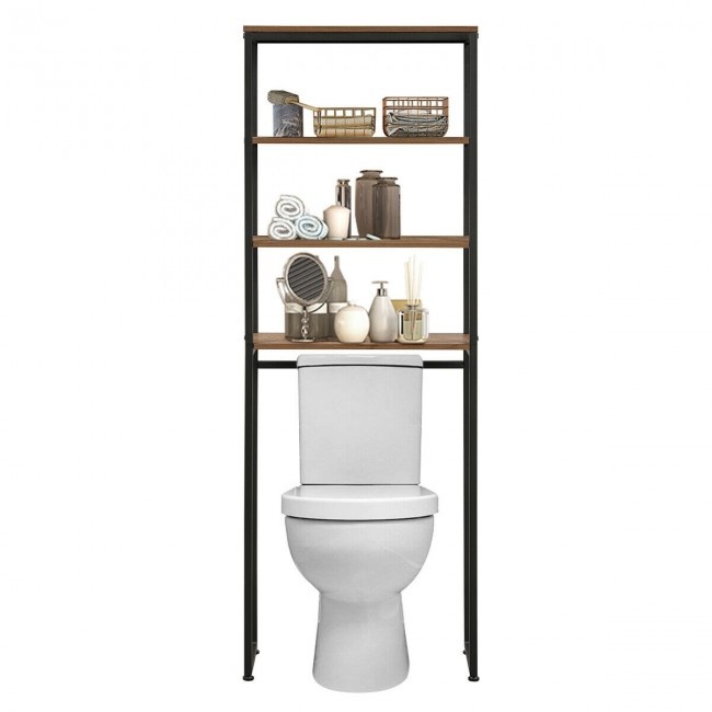 4Tier Adjustable Bathroom Metal Storage Rack