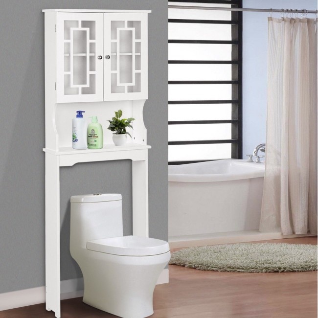 Bathroom Spacesaver Organizer With Adjustable Shelf