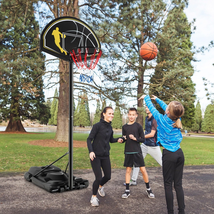 4.25-10 Feet Portable Adjustable Basketball Goal Hoop System