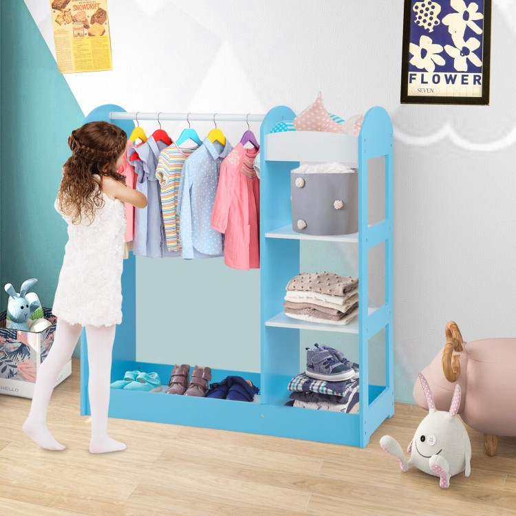 Kids Dress Up Storage With Mirror