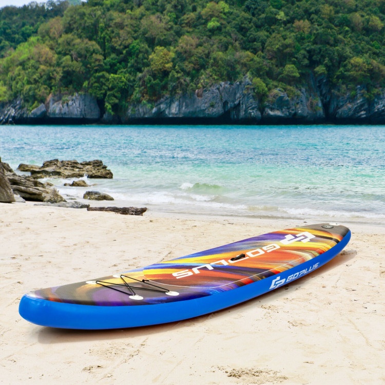 Inflatable Stand Up Paddle Board With Backpack Aluminum Paddle Pump