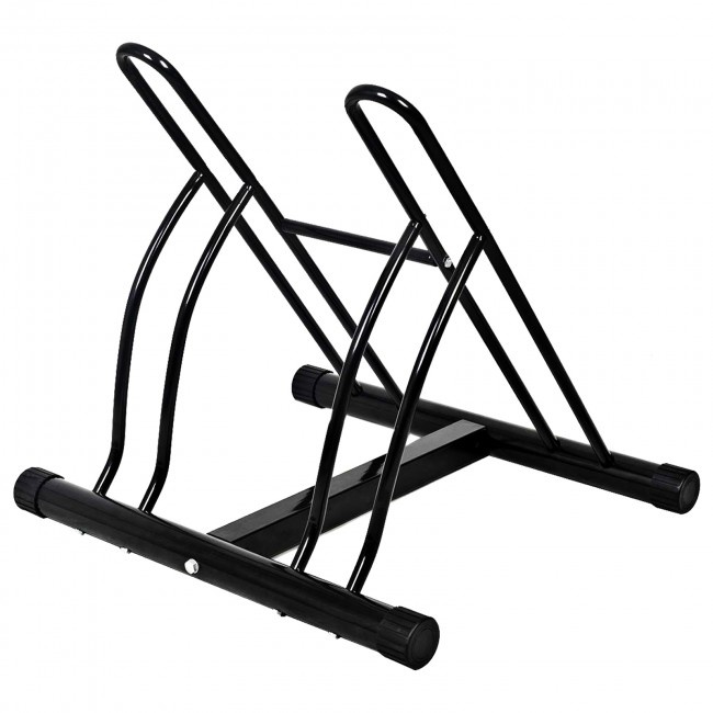 Bike Stand Cycling Rack Floor Storage Organizer For 2-Bicycle