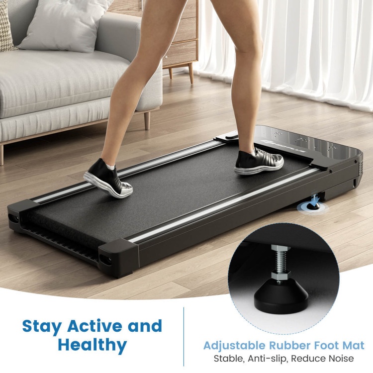 Under Desk Walking Pad Treadmill With Touchable Led Display
