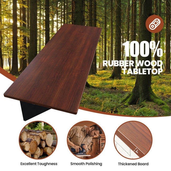 40 X 14 Inch WallMounted Desk Rubber Wood Dining Table With Sturdy