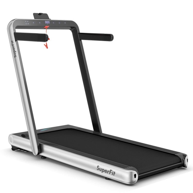4.75Hp 2 In 1 Folding Treadmill With Remote App Control