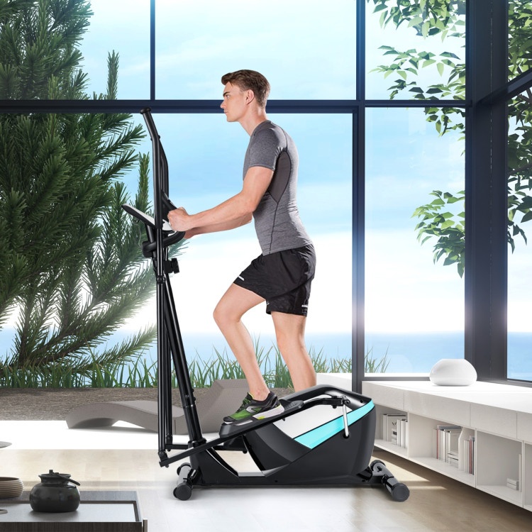 Magnetic Elliptical Machine Cross Trainer With Display Pulse Sensor 8-Level
