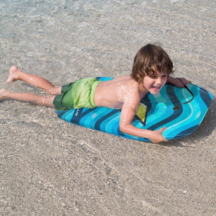 Lightweight Bodyboard With Wrist Leash For Kids And Adults