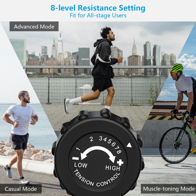 Elliptical Magnetic Cross Trainer With Lcd Monitor And Pulse Sensor