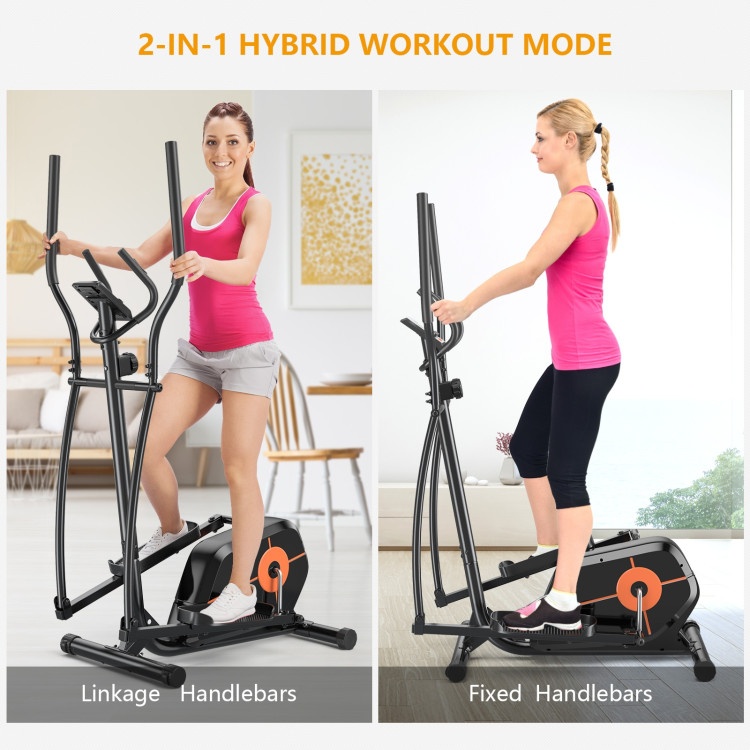 Elliptical Exercise Machine Magnetic Cross Trainer With Lcd Monitor