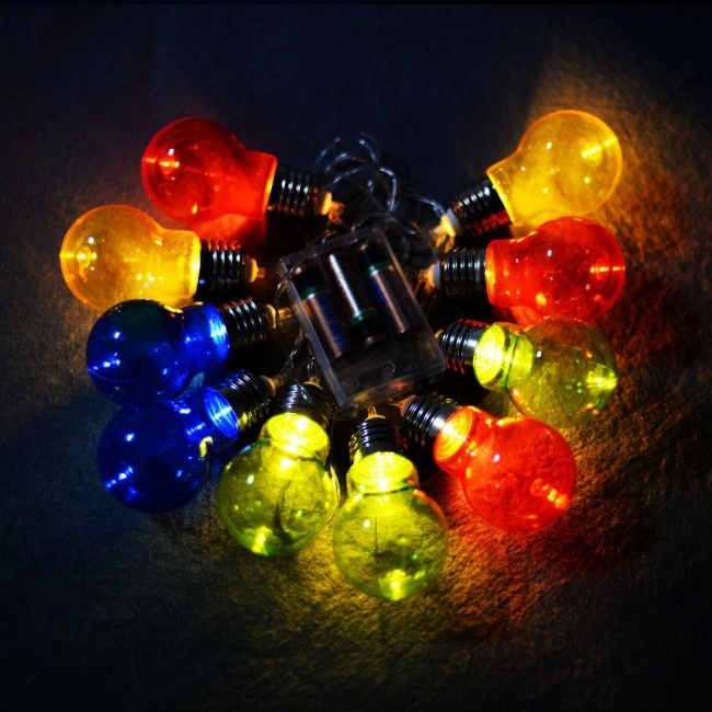 Christmas Colorful Decor Led String Ball Lights Size: 20 Ft