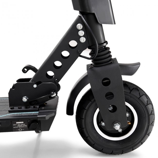 Foldable Electric Scooter With Removable Seat Led
