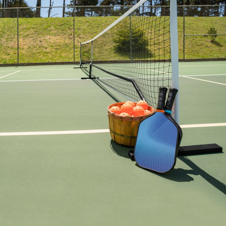 22 Feet Portable Pickleball Net Set System With Carry Bag For Indoor Outdoor Game