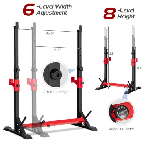 Adjustable Squat Rack Stand for Home Gym Fitness