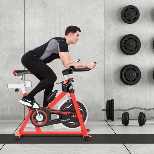 Exercise Bike With 30Lbs Steel Flywheel